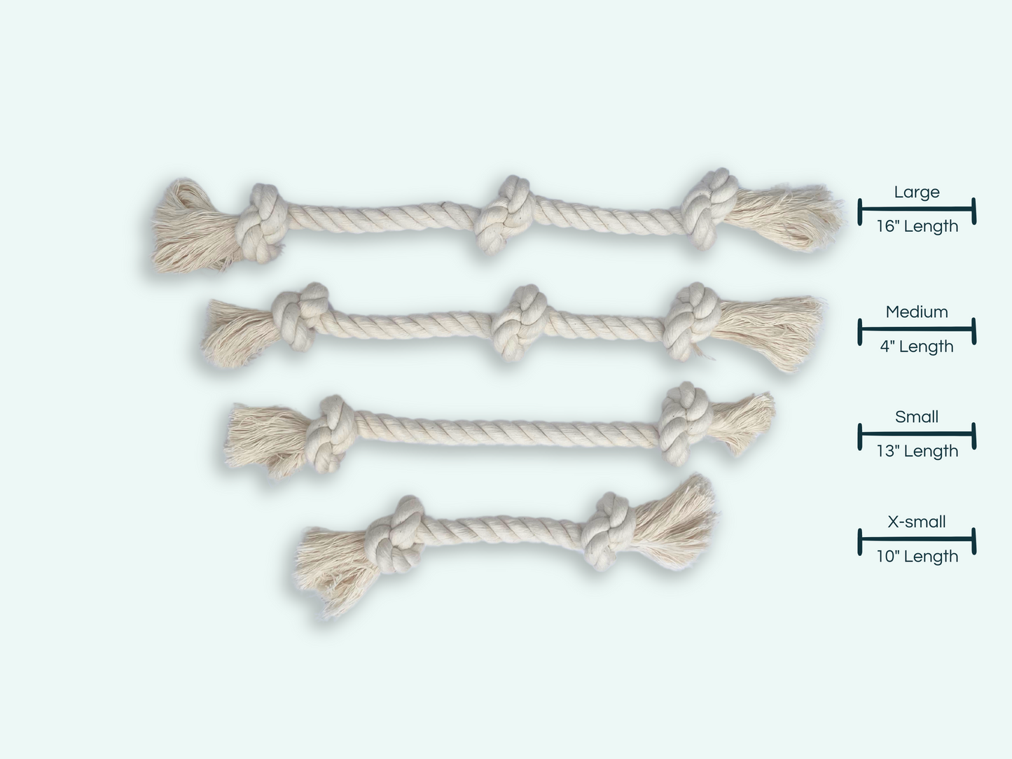Organic Cotton Rope Dog Toy | Small & Medium Dogs