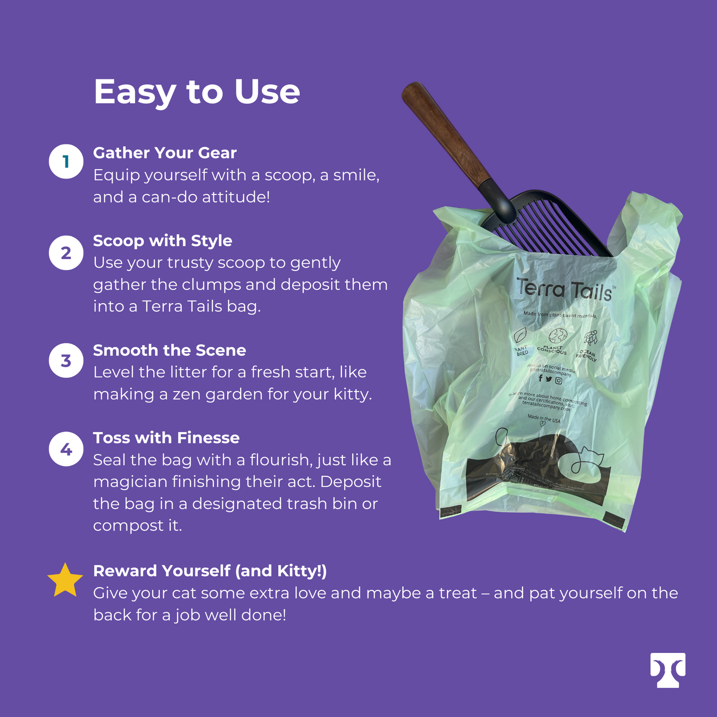 Cat Litter Bags (50 bags)